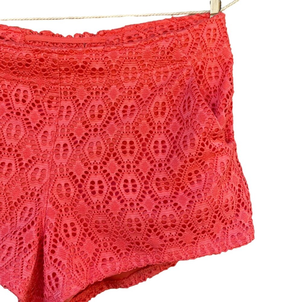 Rewind Coral Lace Shorts With Pockets Crochet Shorts Size M - Picture 5 of 8